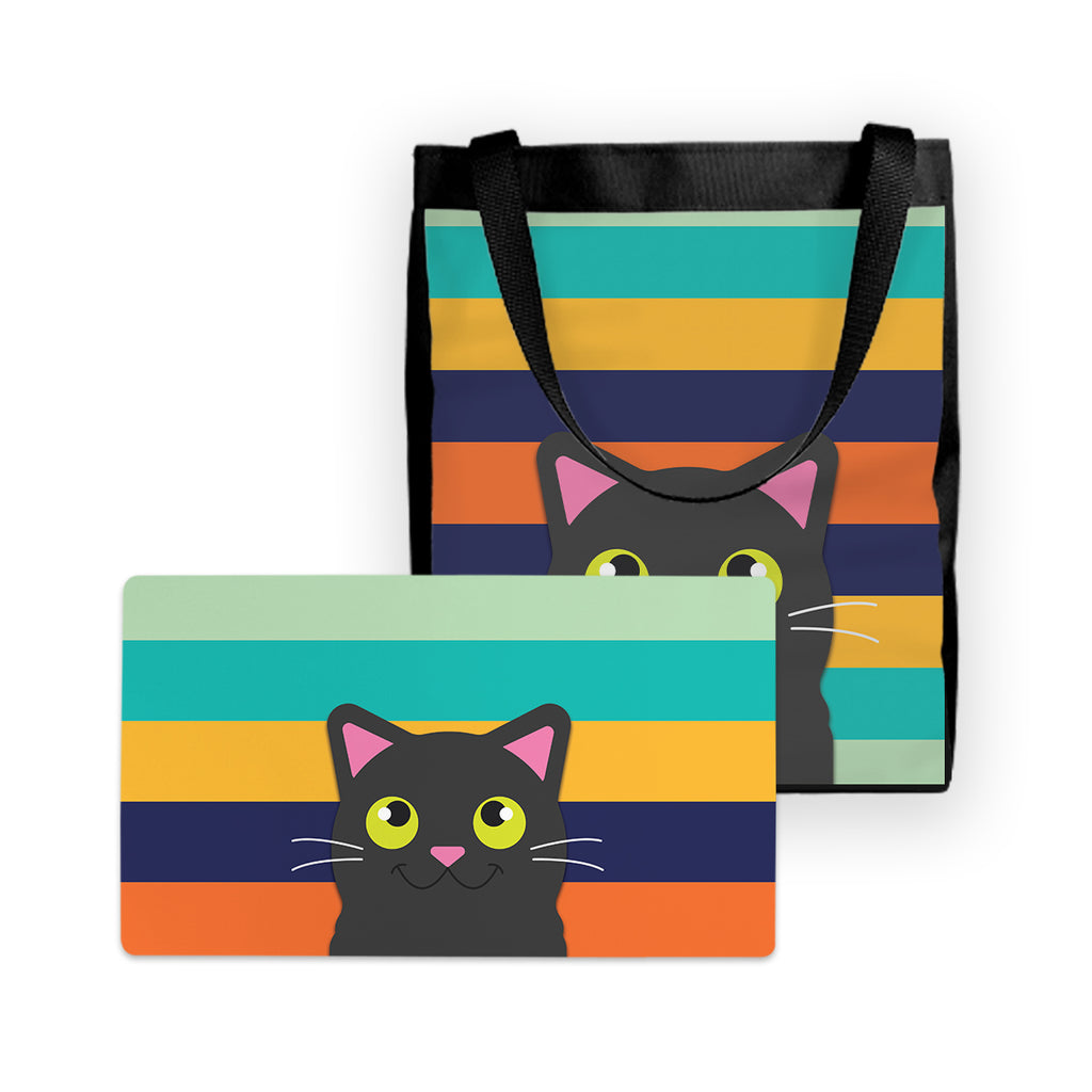 GIFT BUNDLE: Retro Purr Playmat and Retro Purr Day Tote