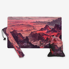 GIFT BUNDLE: Barren Red Mountain Playmat, Barren Red Mountain Playmat Bag and Barren Red Mountain Dice Bag