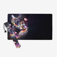 GIFT BUNDLE: Space Cats Riding Donuts Playmat and Space Cats Riding Donuts Playmat Bag