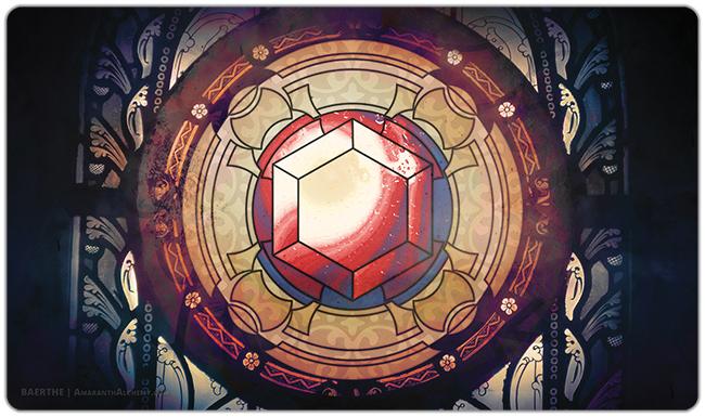 Gem Of Stained Glass Playmat - Baerthe - Mockup