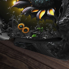 Jet Black Sunflower Playmat