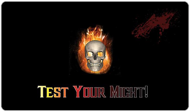 Test your Might Playmat - Cameron Camp - Mockup