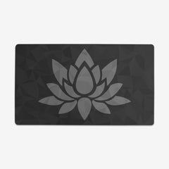 Lotus Silhouette Playmat - Carbon Beaver - Mockup - Black