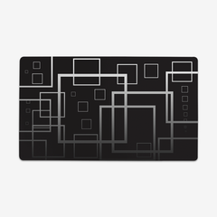 Matrix Of Squares Playmat - Carbon Beaver - Mockup - Gray