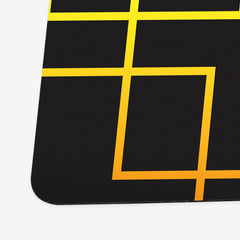 Matrix Of Squares Playmat - Carbon Beaver - Corner - Yellow