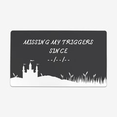 Missing My Triggers Playmat - Carbon Beaver - Mockup