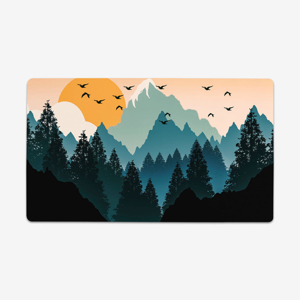 Mountain Spring Playmat - Carbon Beaver - Mockup
