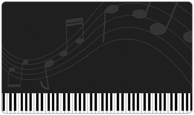 Musical Piano Playmat - Carbon Beaver - Mockup