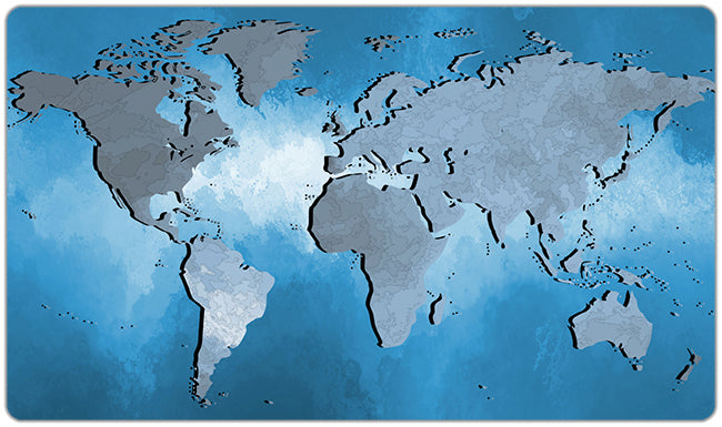 World Map Playmat - Carbon Beaver - Mockup