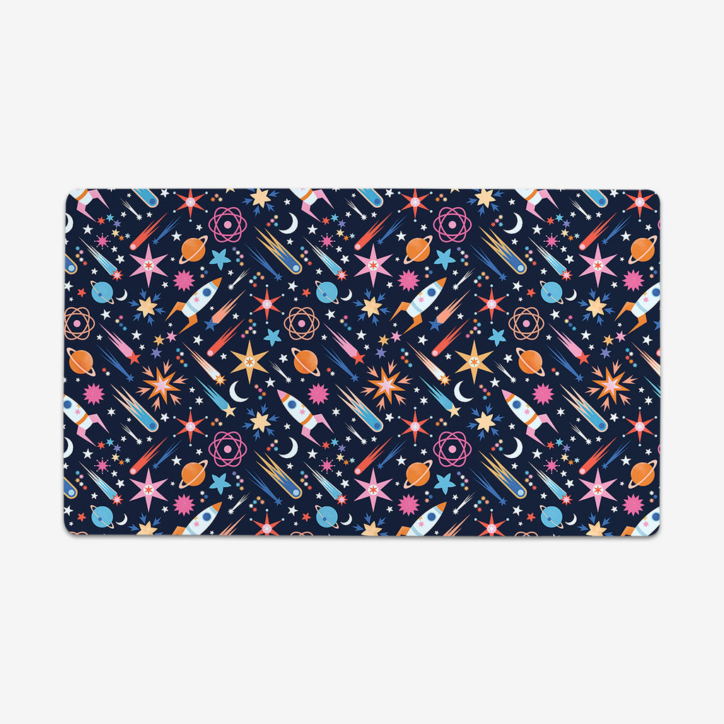 Starbursts Thin Desk Mat - Carly Watts - Mockup