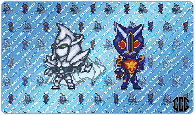 Ice Cold Pixels Playmat - Casual Card Gamer - Mockup