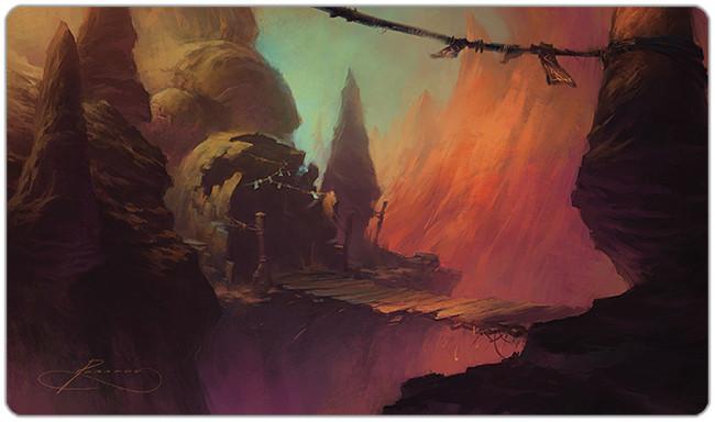 Mountain: Mystic's Heritage Playmat - Christopher Pariano - Mockup