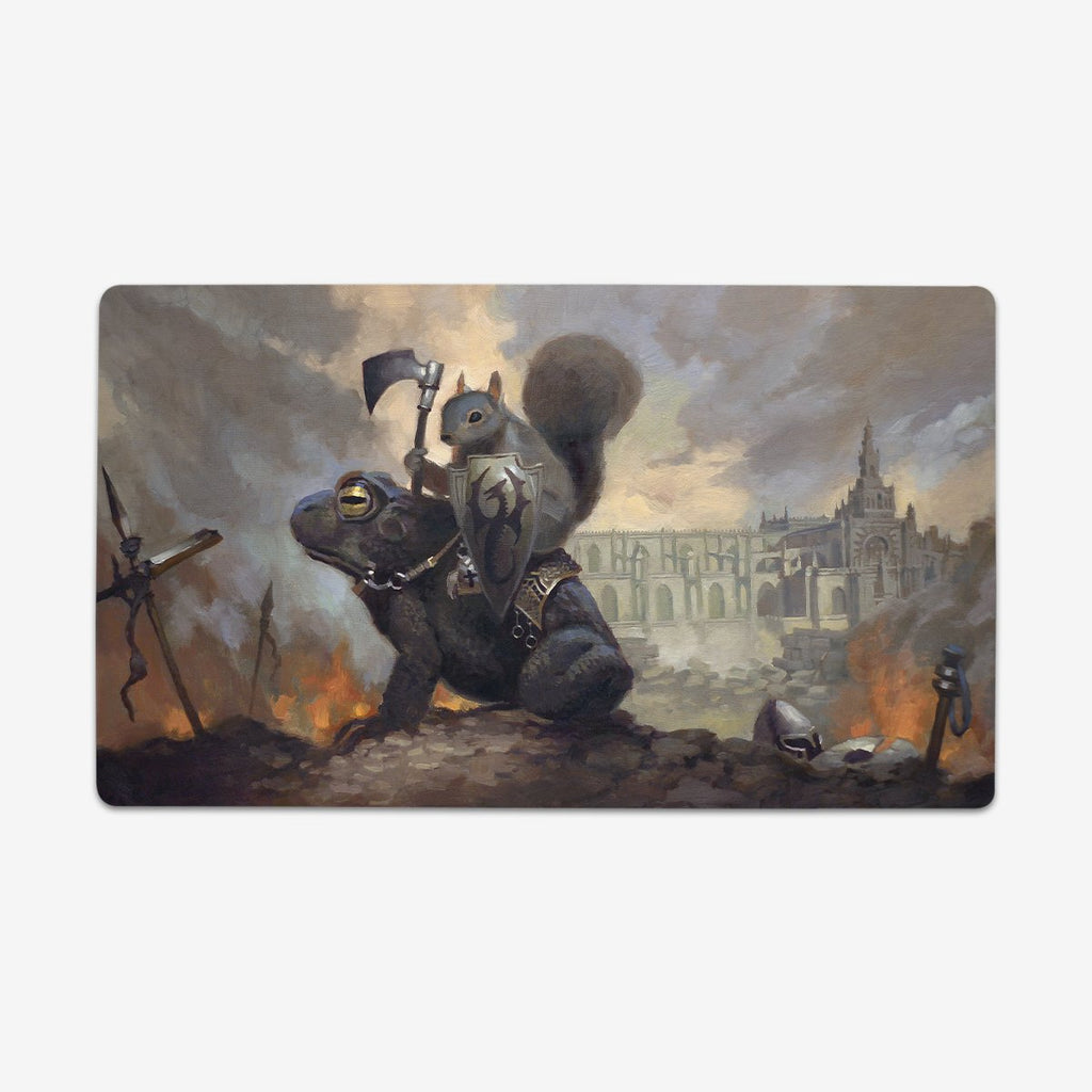 Toad Rider Thin Desk Mat - Clint Cearley - Mockup