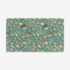 Autumn Geckos Playmat - Colordrilos - Mockup - Green