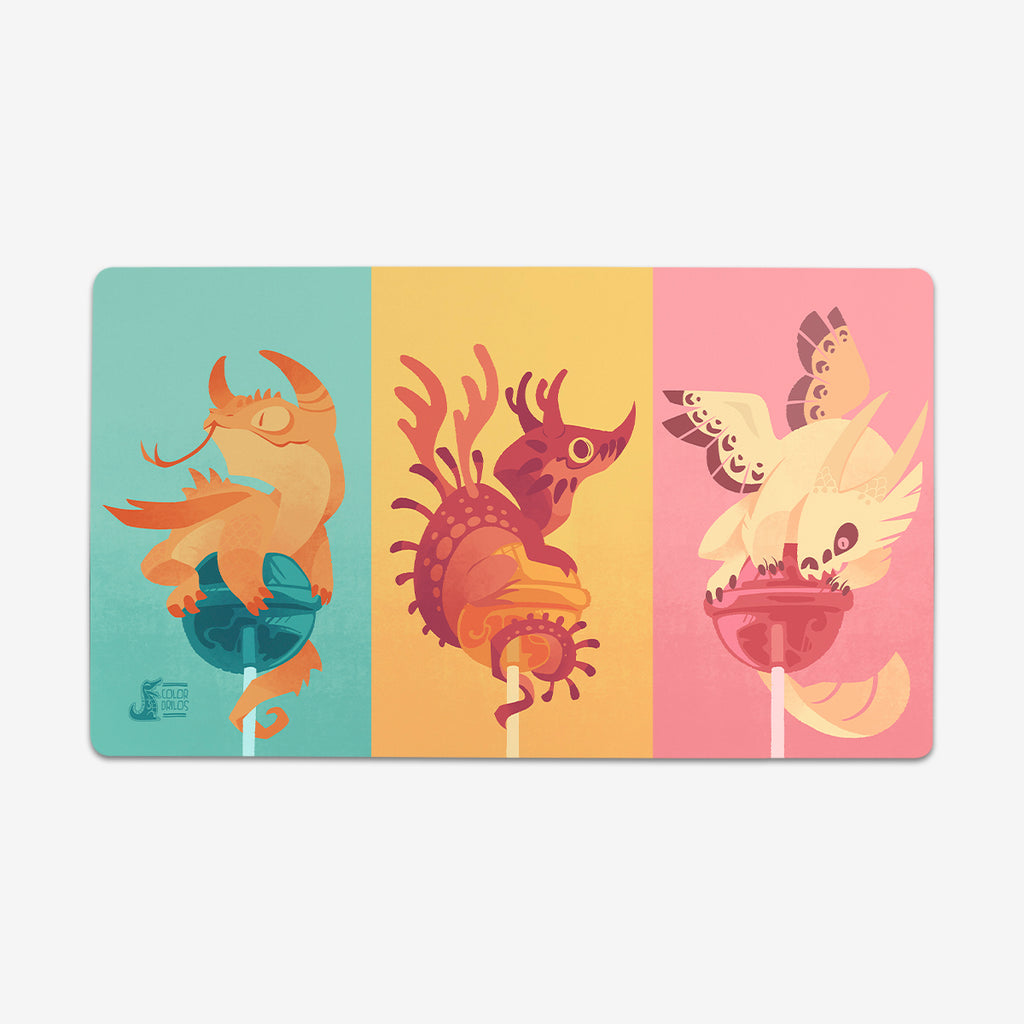 Lolipop Dragons Playmat - Colordrilos - Mockup