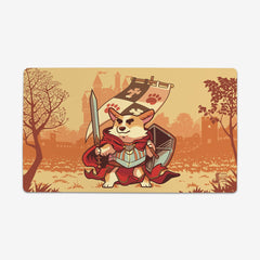 Warrior Corgi Thin Desk Mat - Colordrilos - Mockup