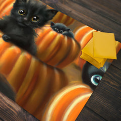 Pumpkin Kittens Playmat