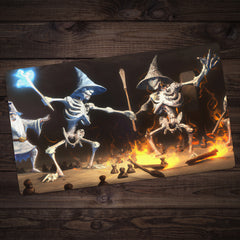Skeleton Wizards Playmat