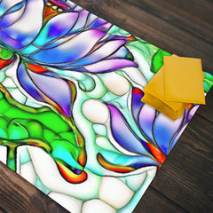 Stained Glass Flowers Playmat