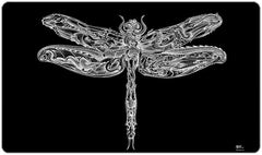Dragonfly Playmat - DSArt - Mockup - White-on-black