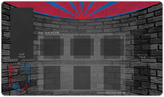 The Wall Playmat - Daniel Green - Mockup - Red - Blue