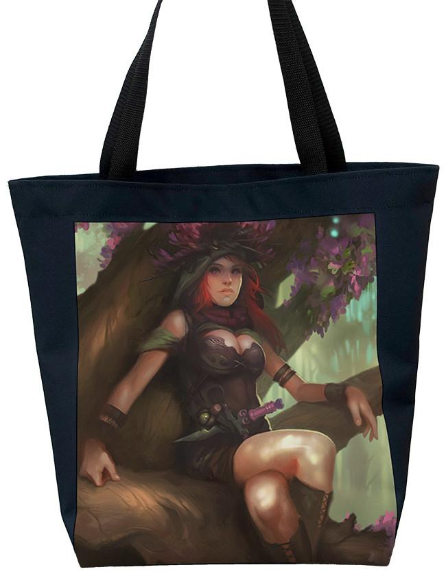Saliana, Eternal Watcher of the Trees Day Tote - Dave Greco - Mockup