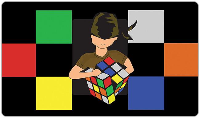 Rubik Nerd Playmat - Drawtensil - Mockup