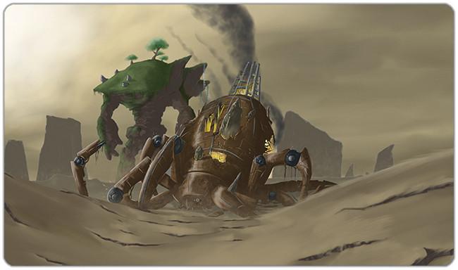 Nature Vs. Technology Playmat - David North - Mockup