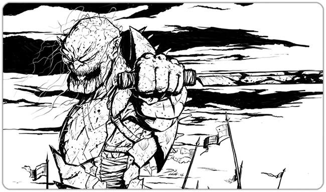 Thirst for Battle Playmat - David North - Mockup