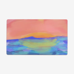 Watercolor Sunset Playmat - Derek Shaffer - Mockup