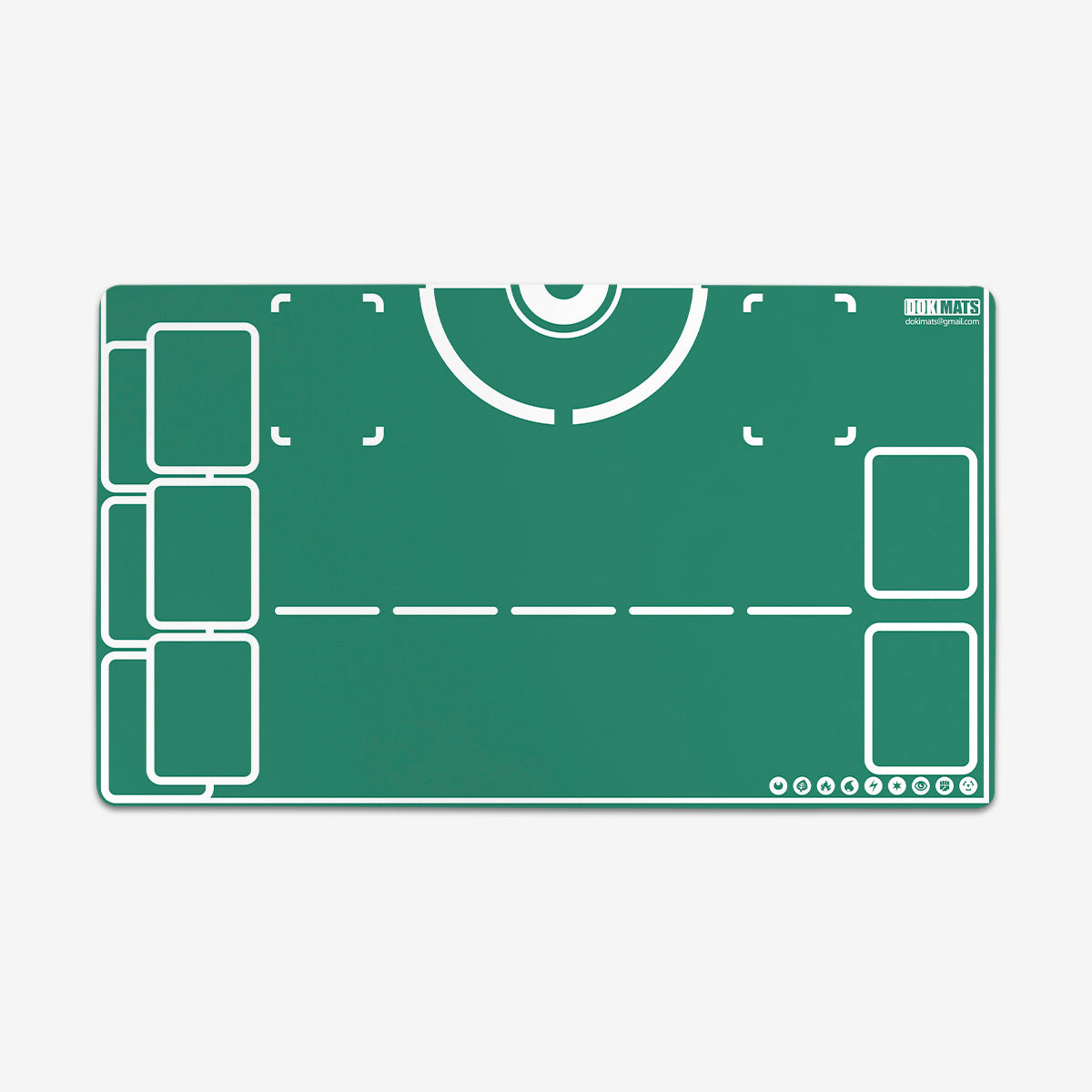 Custom TCG Playmat with optional PlayZones and Edge Stitching
