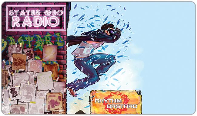 Status Quo Radio Playmat - Rhythm Bastard - Mockup