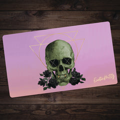 Black Rose Skull Playmat
