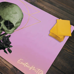 Black Rose Skull Playmat