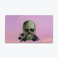 Black Rose Skull Playmat