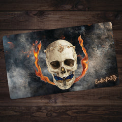 Smoke and Flame Skull Playmat