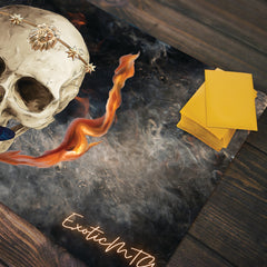 Smoke and Flame Skull Playmat
