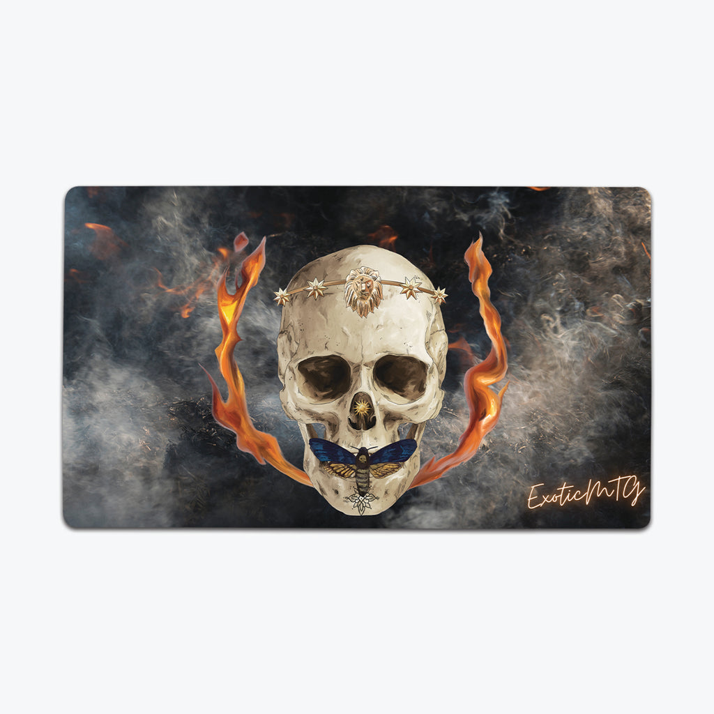 Smoke and Flame Skull Playmat