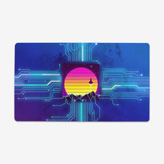 Synthwave Space Reactor Circuit Playmat