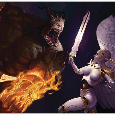 Automata Battle Playmat - Francisco Mendez - Mockup