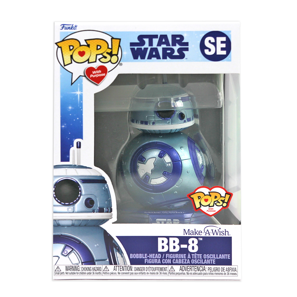 Skuffelse Sightseeing højt Funko Pop! Pops! With Purpose: Star Wars - BB-8 - Make-A-Wish (SE) – Inked  Gaming