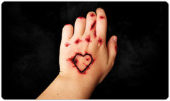 Bleeding Heart Playmat - Gesa Ludewig - Mockup
