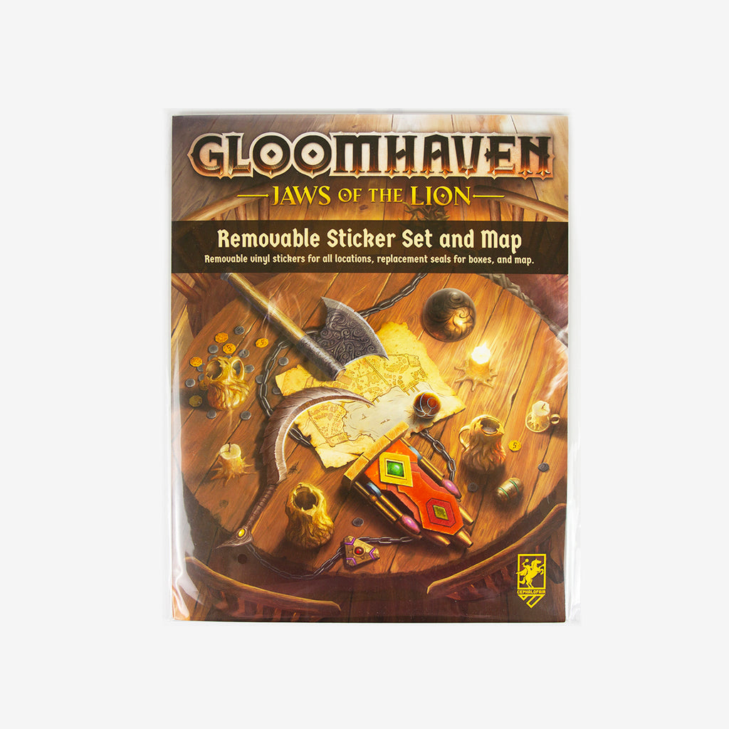Gloomhaven: Jaws Of The Lion- Removable Sticker Set And Map