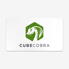 Cube Cobra Logo Playmat - Gwen Dekker - Cormer - White