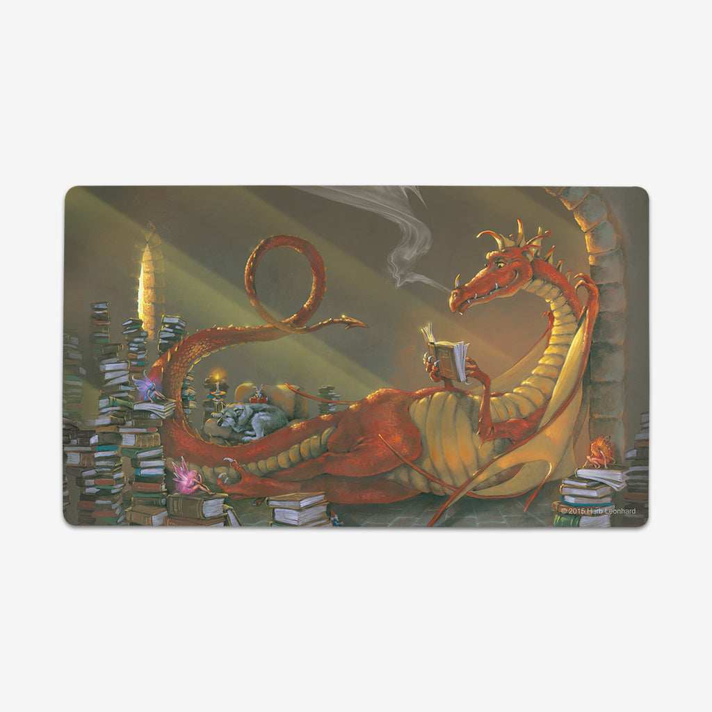 The Reading Dragon Thin Desk Mat