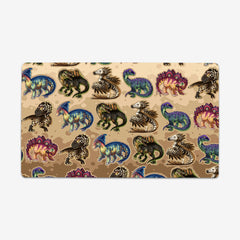 Dinos And Dinos And Dinos by Ian Haramaki. Six different types of dinosaurs for a pattern. 