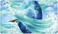 Ocean Sapphire Playmat - Ian Haramaki - Mockup