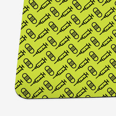 Bandage and Vaccine Playmat - Inked Gaming - EG - Corner - Green