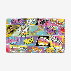 Boom, Crash, Pow Pow Thin Desk Mat