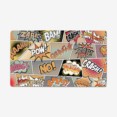 Boom, Crash, Pow Pow Thin Desk Mat